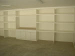 Garage Addition - Interior shelving